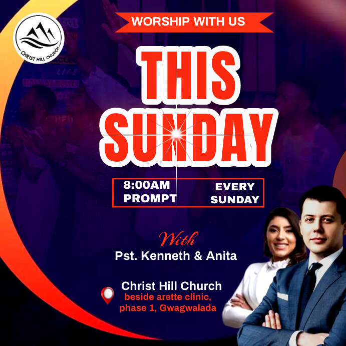 Sunday service Instagram Post template