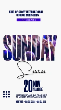 Sunday service Instagram Story template