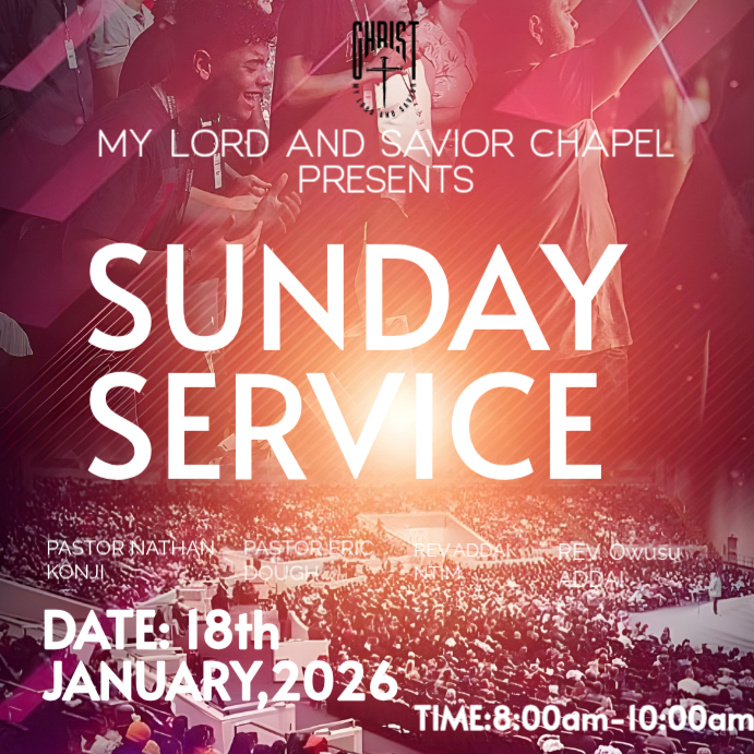 Sunday Service Announcement Template | PosterMyWall