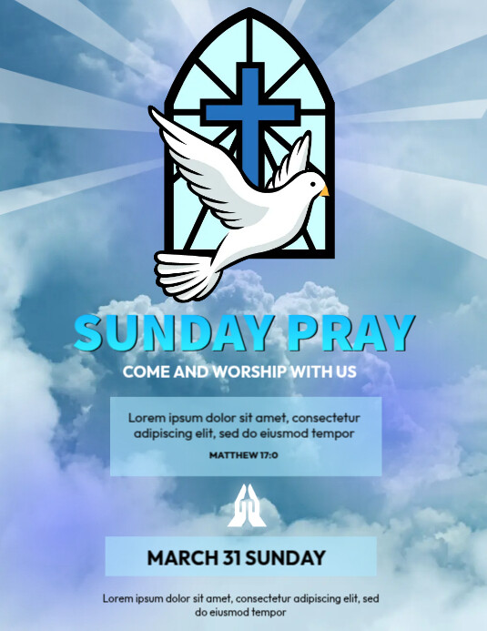 Copy of Sunday Service | PosterMyWall