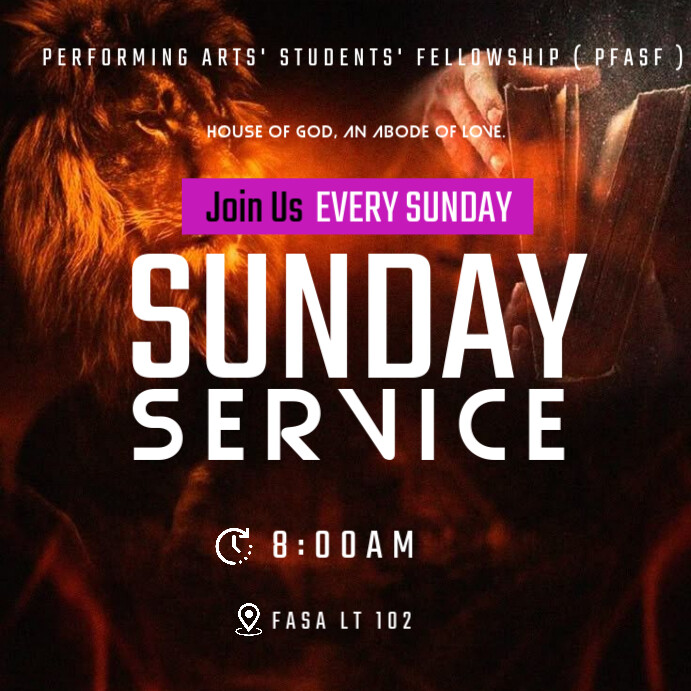 Copy of sunday service | PosterMyWall