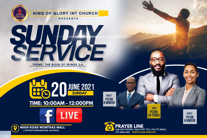 Sunday service Template | PosterMyWall