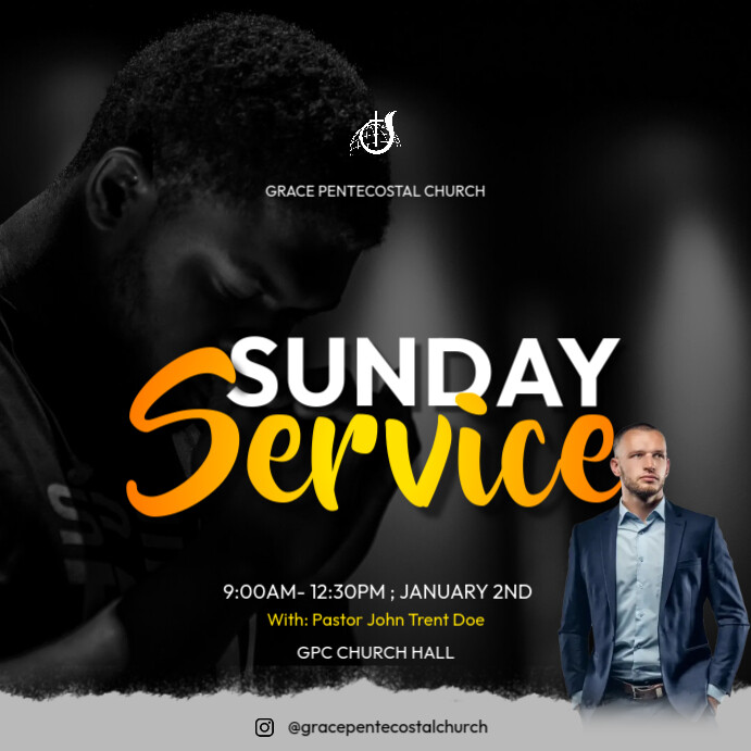 Copy of sunday service | PosterMyWall