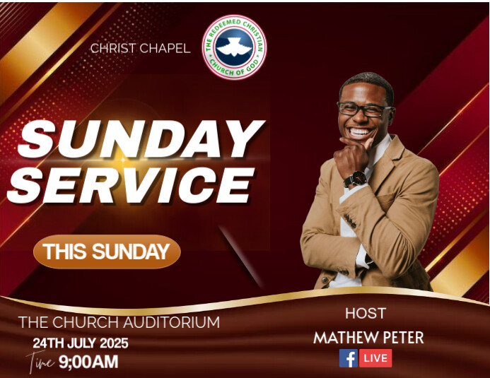 SUNDAY SERVICE Pamflet (VSA Brief) template