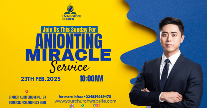 SUNDAY SERVICE Facebook Shared Image template