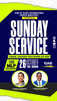 Sunday service Instagram Story template