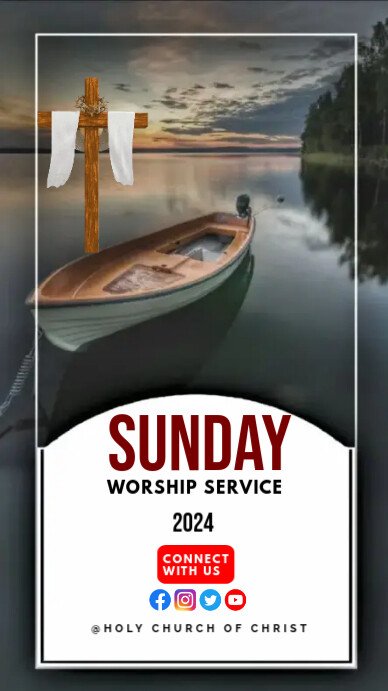 sunday service História do Instagram template