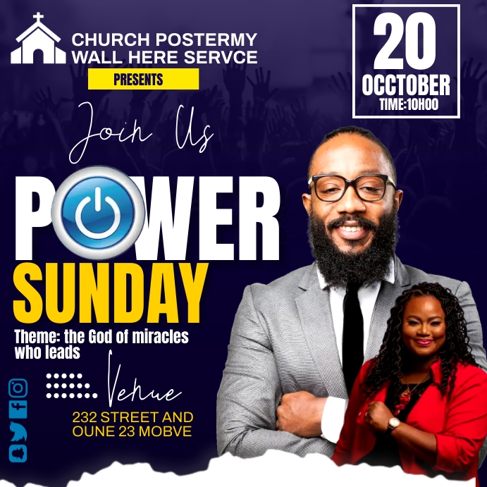 sunday service Template | PosterMyWall