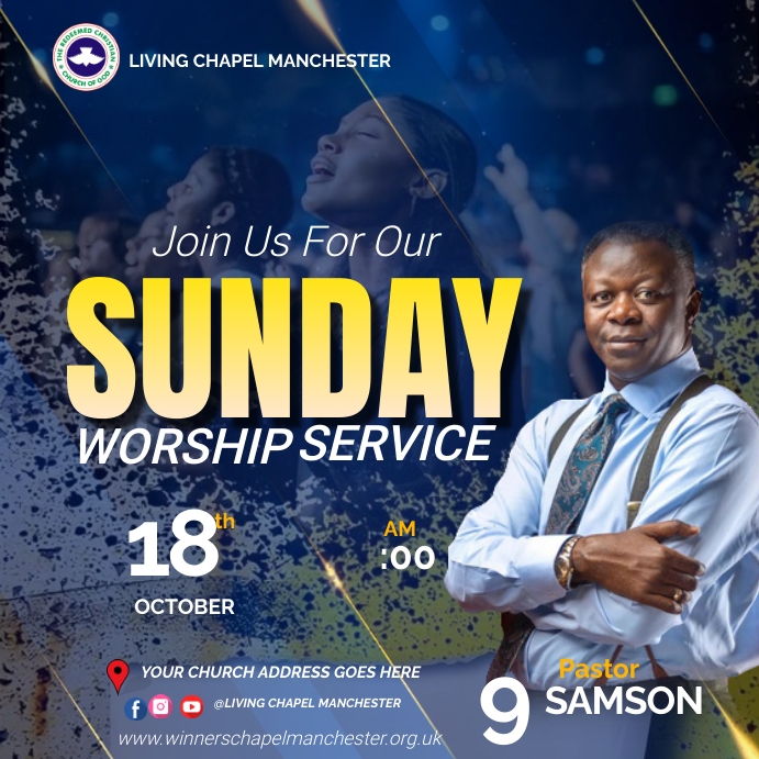 Modèle Sunday service | PosterMyWall
