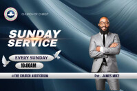 SUNDAY SERVICE Póster template