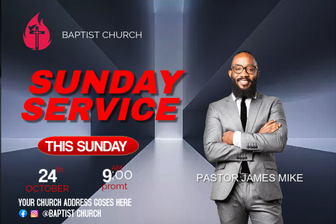 SUNDAY SERVICE Iphosta template