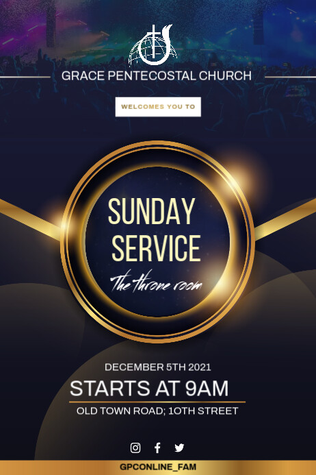Sunday service Template | PosterMyWall