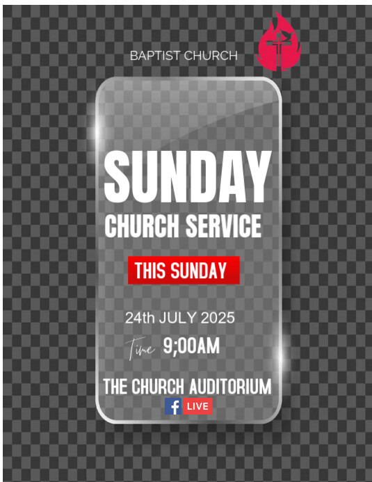 SUNDAY SERVICE Pamflet (VSA Brief) template