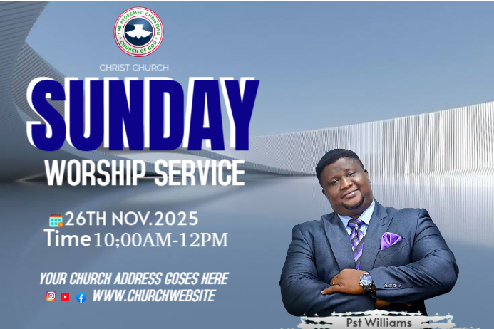 SUNDAY SERVICE Poster template