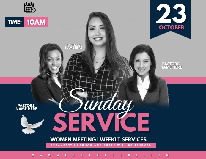 Sunday service Pamflet (VSA Brief) template