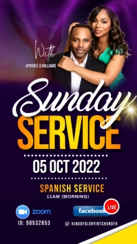 Sunday service Instagram Story template