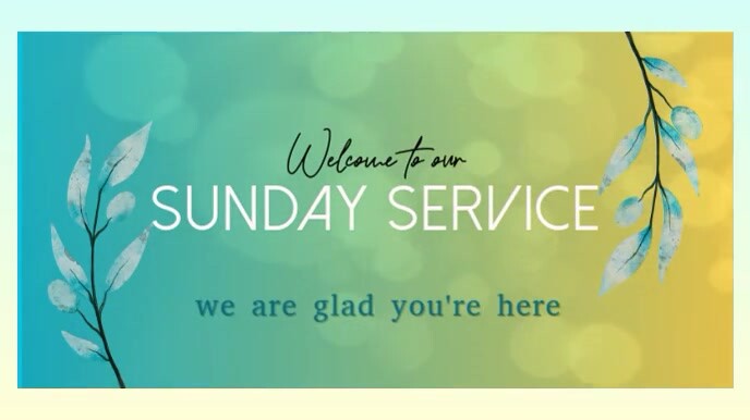 Sunday Service Digital Display (16:9) template