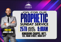 sunday service flyer A4 template