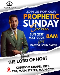 sunday service flyer Instagram Portrait template