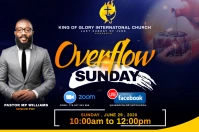 SUNDAY SERVICE FLYER Étiquette template