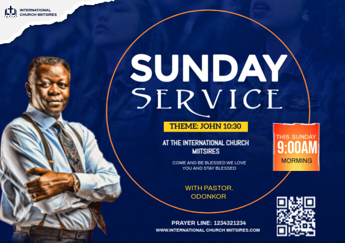 Sunday Service Flyer Template | PosterMyWall