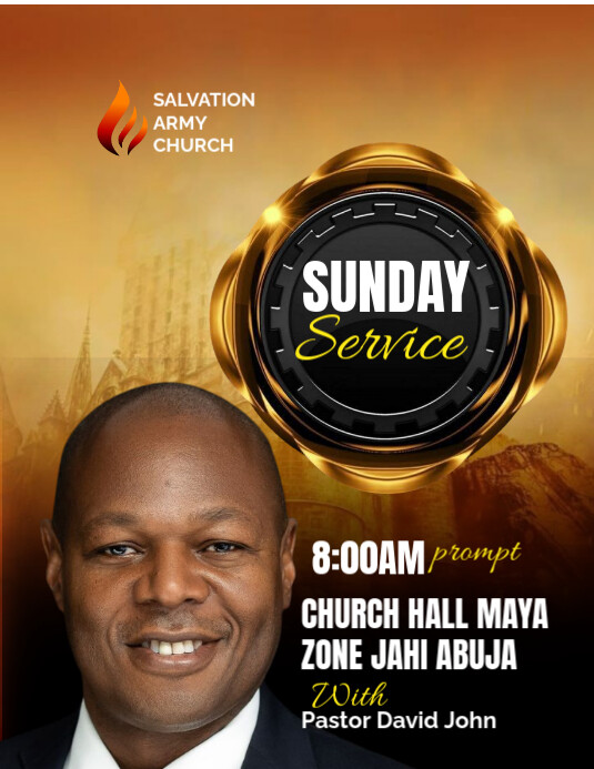 Spring Sunday Service Flyer Sunday service flyer Template | PosterMyWall