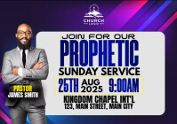 sunday service flyer A4 template
