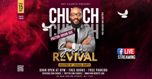 Black Church Revival Event Facebook Event Cover Template