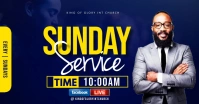 Sunday service flyer Facebook Shared Image template
