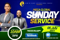 SUNDAY SERVICE FLYER Label template