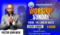 sunday service flyer Tag template