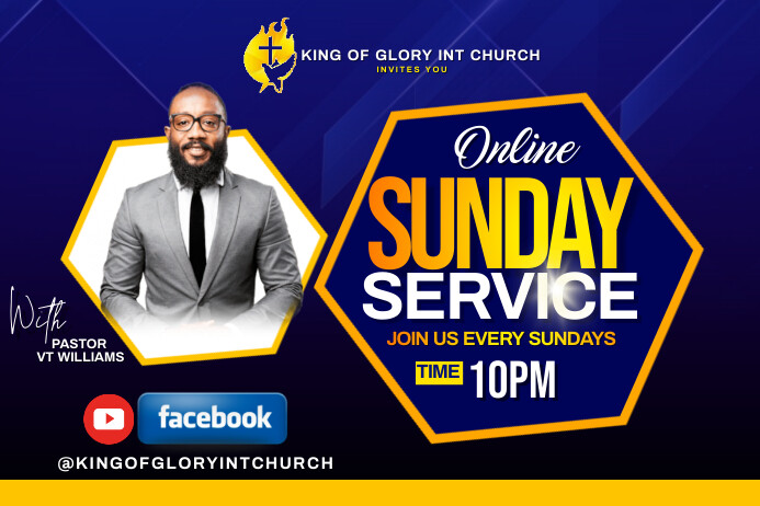 SUNDAY SERVICE FLYER Template | PosterMyWall
