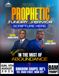 sunday service flyer template