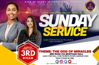 Sunday service flyer Label template