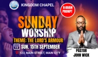 sunday service flyer 标记 template