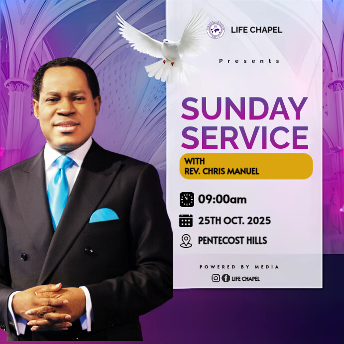 Sunday Service Flyer Pos Instagram template