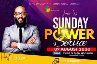Sunday service flyer Label template