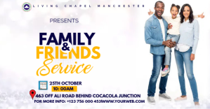 SUNDAY SERVICE FLYER Facebook Shared Image template
