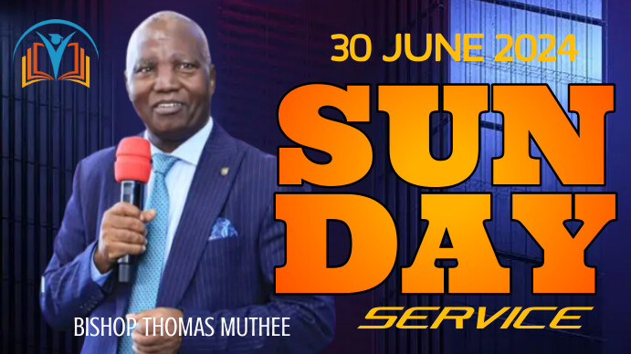 Sunday Service Livestream Youtube Thumbnail template