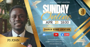 Online Sunday Service Facebook Event Cover Template