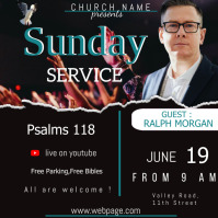 Sunday Service Posts Sunday service poster Template | PosterMyWall