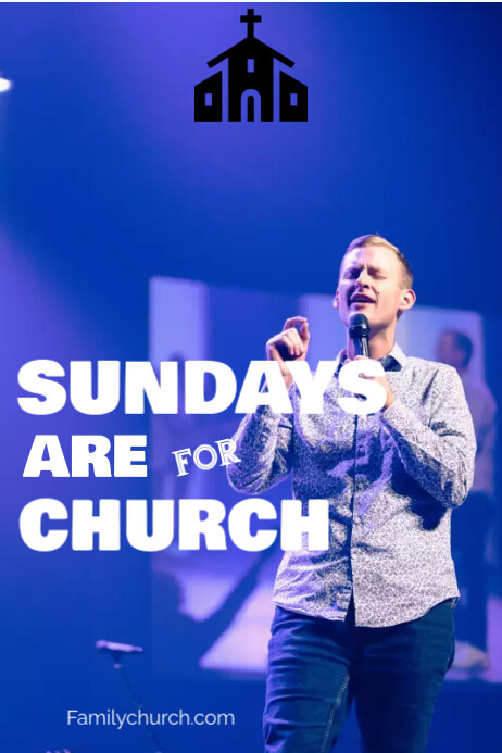 sunday service poster Template | PosterMyWall