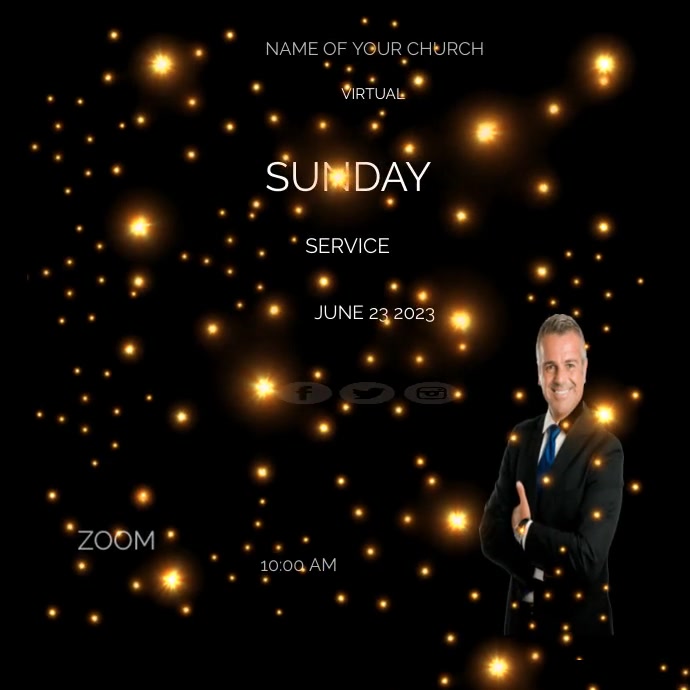 Copy of SUNDAY SERVICE POSTER | PosterMyWall