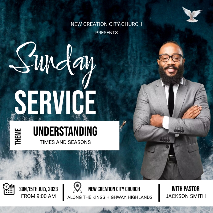 Sunday Service Posts SUNDAY SERVICE POSTER Template | PosterMyWall