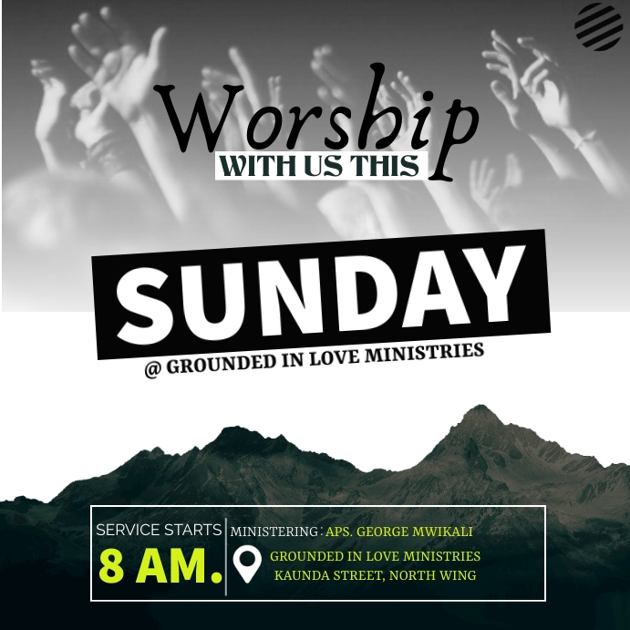 Sunday Service poster Template | PosterMyWall