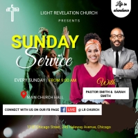 SUNDAY SERVICE POSTER Template | PosterMyWall
