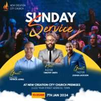 Church holy communion Sunday service flyer Template | PosterMyWall