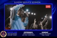 sunday service sermon 海报 template