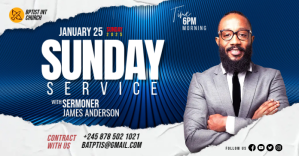 Roxo Sunday Service Iklan Facebook Template