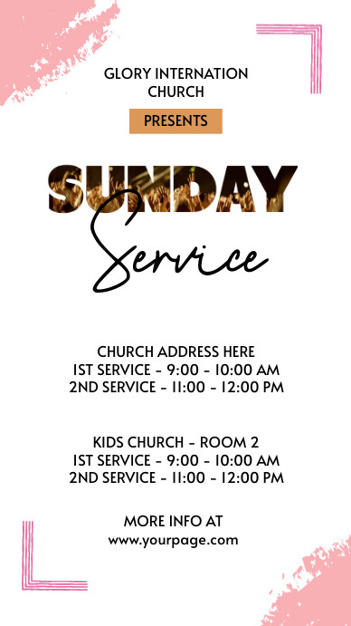 Sunday Service Template Church | PosterMyWall